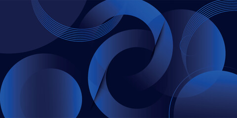 Abstract blue geometric background. Dynamic shapes composition. Eps10 vector