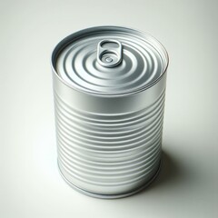 Tin Can on White Background