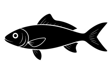 Fish Silhouette | isolated vector silhouette illustration on white background