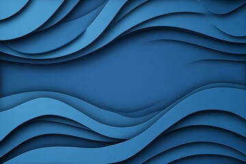 Obraz premium Abstract Blue Waves Paper Texture Background