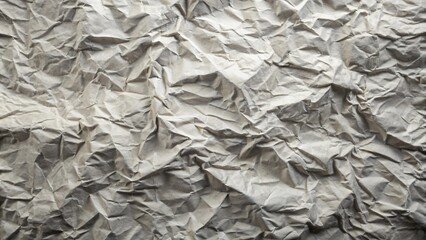 Forced perspective gray blank crumpled paper background