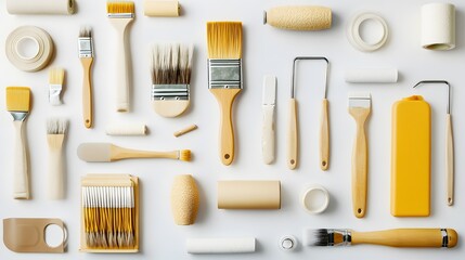 Professional home decorator and painter tools. 