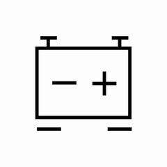 Obraz premium battery accumulator icon sign vector