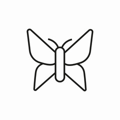 butterfly insect icon sign vector