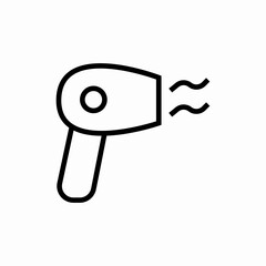 hair dryer icon sign vector