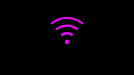 Wireless signal icon, Wifi icon animated, Radio wave signal