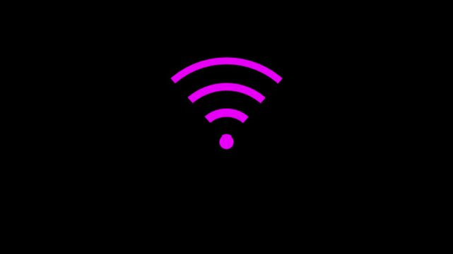 Wireless signal icon, Wifi icon animated, Radio wave signal
