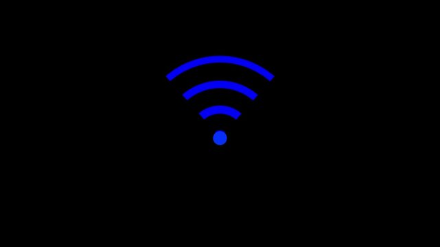 Wireless signal icon, Wifi icon animated, Radio wave signal