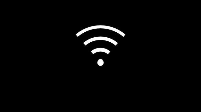 Wireless signal icon, Wifi icon animated, Radio wave signal