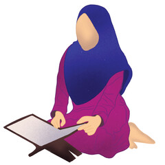 Women reading a Qur'an