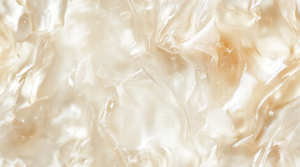 Obraz premium a top-down, close-up view of a transparent jelly cake surface, filling the entire frame