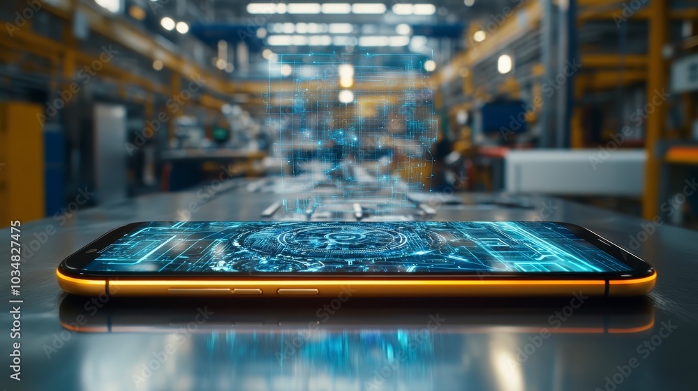 Poster holographic mechanic interface in industrial setting using augmented reality