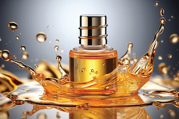 perfume Blank bottle background color