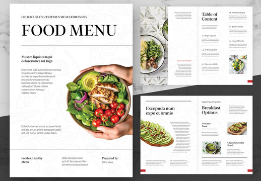 Black And White Food Catalog