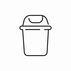 dustbin trash icon sign vector