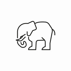 elephnat animal icon sign vector