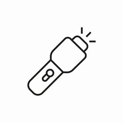 flash light icon sign vector