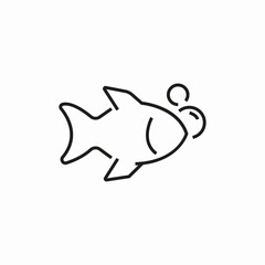fish sea icon sign vector