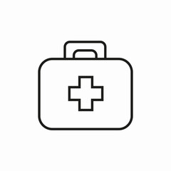 first aid kit icon sign vector