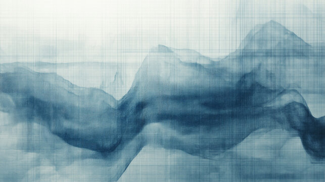 the stock market chart features muted blue tones combined with soft greys