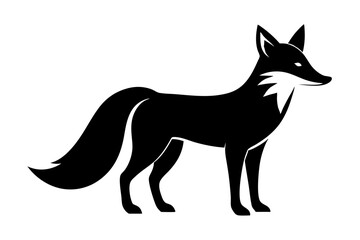 Fox Silhouette | isolated vector silhouette illustration on white background