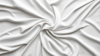 Naklejka premium White Fabric Draped Texture Background