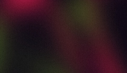 Magenta red green dark color wave grainy gradient light spots backdrop design, abstract color spots on dark, glowing, noisy, bright, header, banner, poster