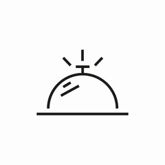 desk bell icon sign vector