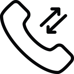 Call History, Telephone Icon, Phone Call Sign, Telephone Call Symbol, Technology Related Icon Vector Illustration