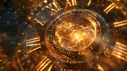 A close up view of a lovely and magical file such as a timer and says there is an open hole at the middle