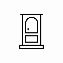 door open icon sign vector