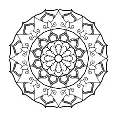 Traditional Indian Multicolored Mandala