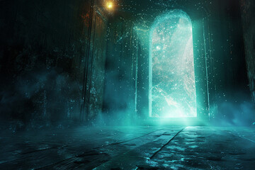 Fototapeta premium Mysterious Doorway to Another Dimension