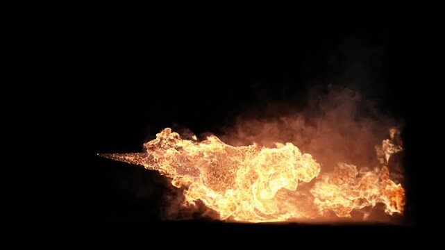 Fast dragon steam fire on transparent background
3d rendering of fire explosion simulation with alpha channel (transparent background)
