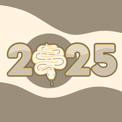 2025 year of the snake. chinese new year banner