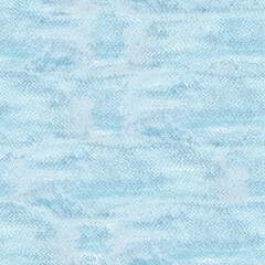 Blue wash abstract seamless watercolor background. Sky with some clouds. High quality hand drawn illustration. Perfect as a design element for landscapes, cards, backgrounds