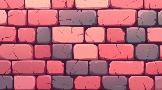 Red Brick Wall with Mortar