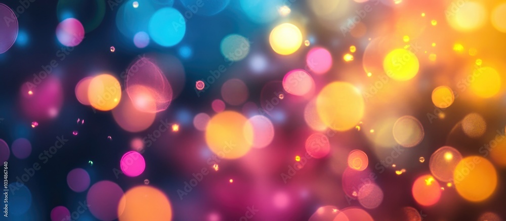 Poster fantasy blur colorful background color bokeh overlay background