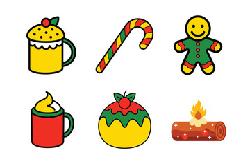 Christmas Treats Clipart Bundle Featuring Festive Desserts