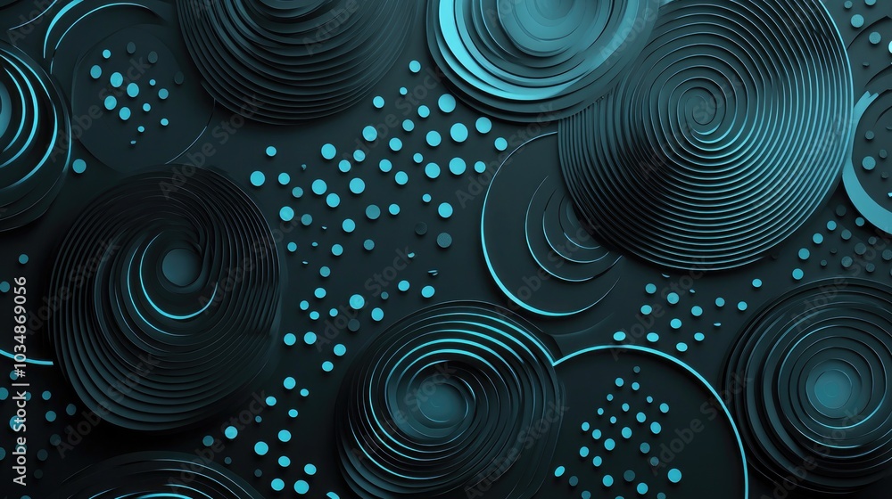 Poster abstract background pattern with dotted design elements