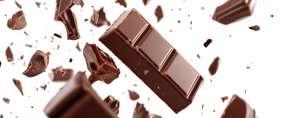 chocolate bar on transparent background