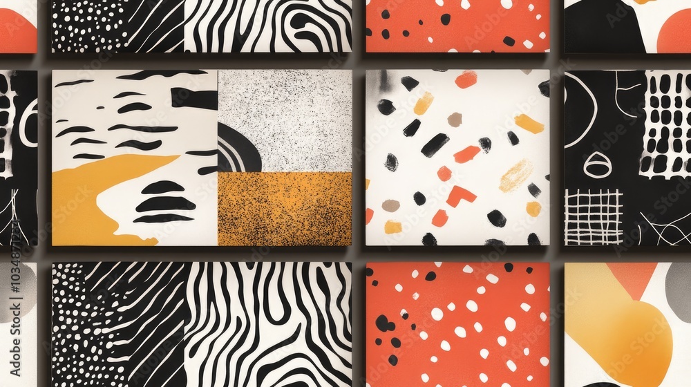 Aufkleber modern patterns for backgrounds and textures