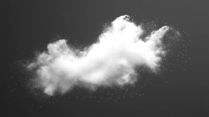Rough white dust particle texture in a 3D cartoon rendering