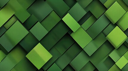 Abstract green rhombus design element