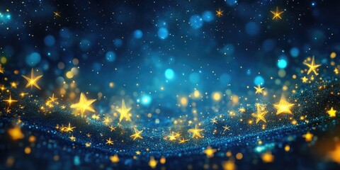 Obraz premium Starlit night sky filled with countless stars, Starry night sky with numerous stars