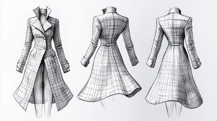 Ultra detailed, photorealistic fashion design sketch of a dramatic ball gown
