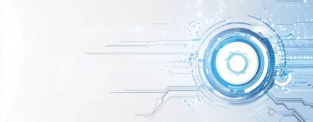 Obraz premium Abstract Futuristic Technology Background