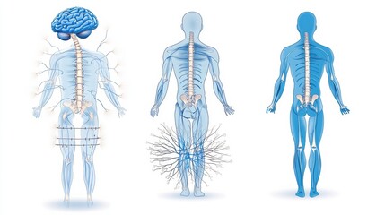 Detailed Anatomical Diagram of the Human Body Systems and Structure