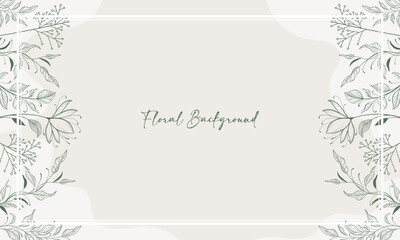 Floral background design for wedding invitation card, certificate, beauty greeting background, cover in vintage style.