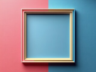Minimalist Pastel Frame, soft pastel colors, blank center, simple geometric borders, elegant and modern design for versatile use